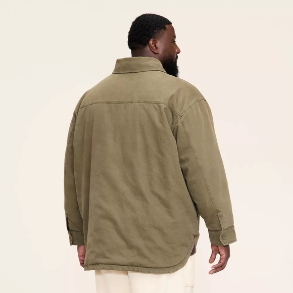 Woolrich x Target Men Tall L /‎ LT Large Twill Shacket Jacket Olive Green NWT - Picture 2 of 11